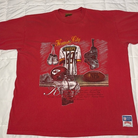 Other - NFL (Nutmeg) - Kansas City Chiefs Locker Room T-Shirt 1990s X-Large